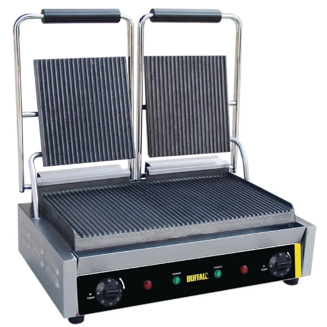 BUFFALO BISTRO CONTACT GRILL DOUBLE RIBBED