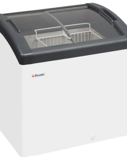 Sliding Curved Glass Lid Chest Freezer